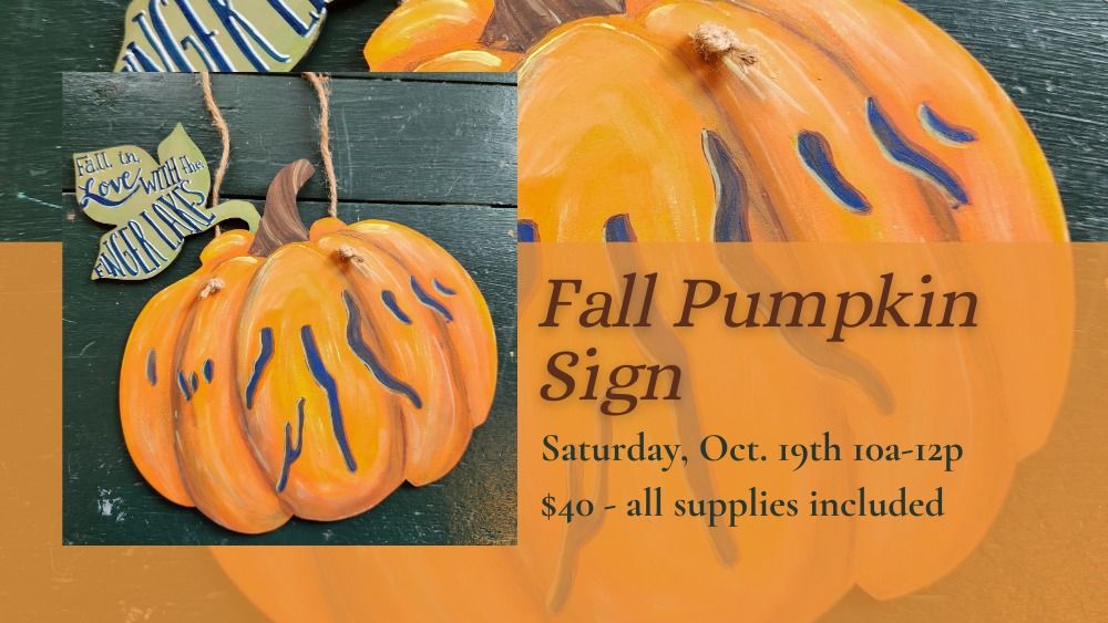 Fall Pumpkin Sign 