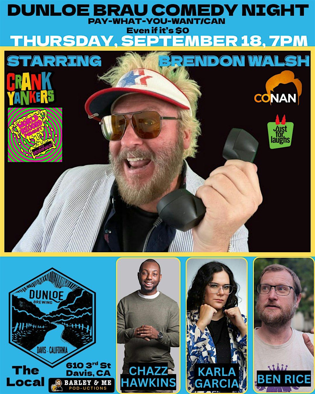 Dunloe Brau Comedy Night w\/ Brendon Walsh