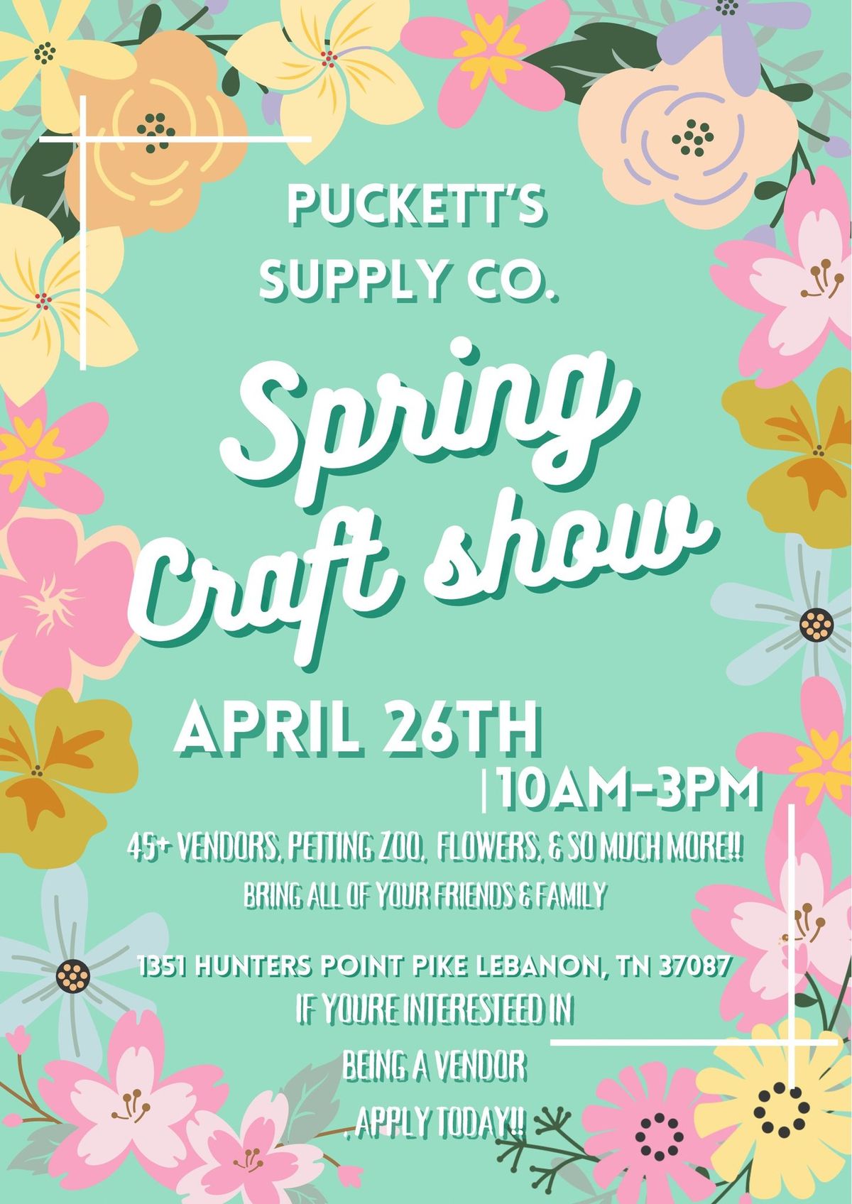 Spring Craft Show\ud83c\udf3c