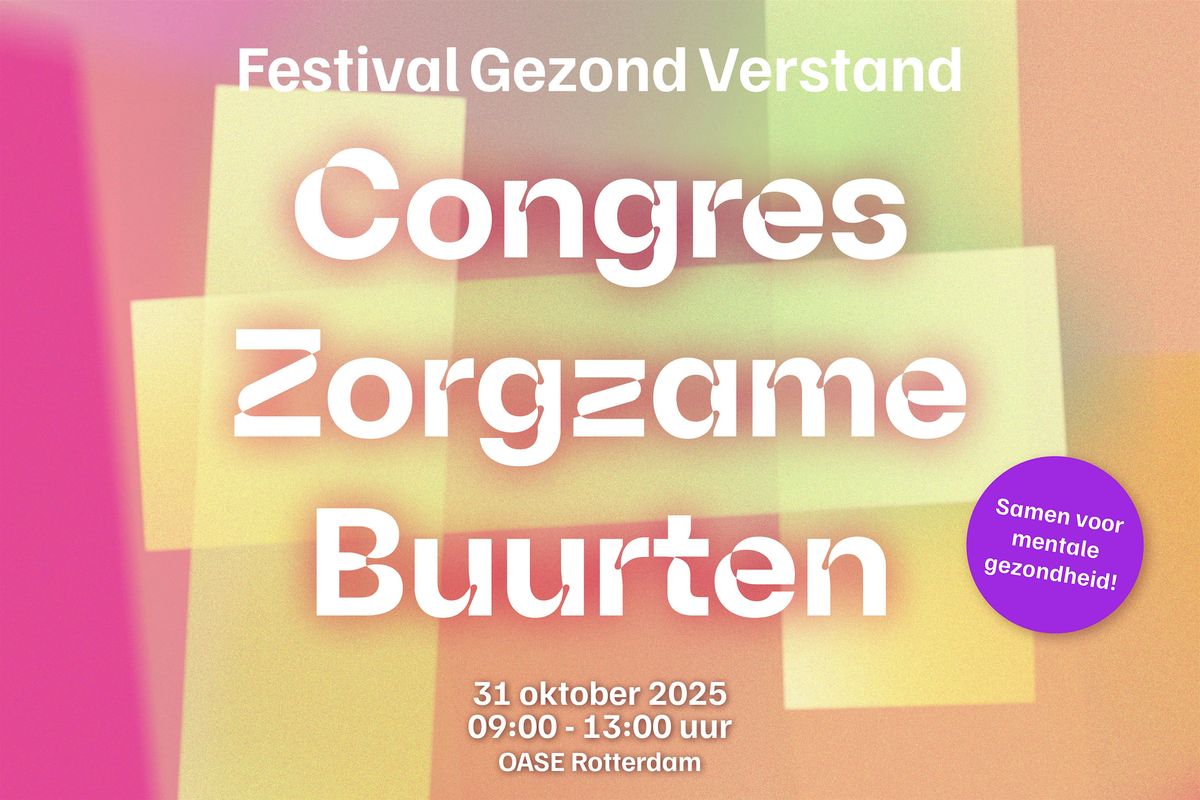 Congres Zorgzame Buurten | 31 oktober