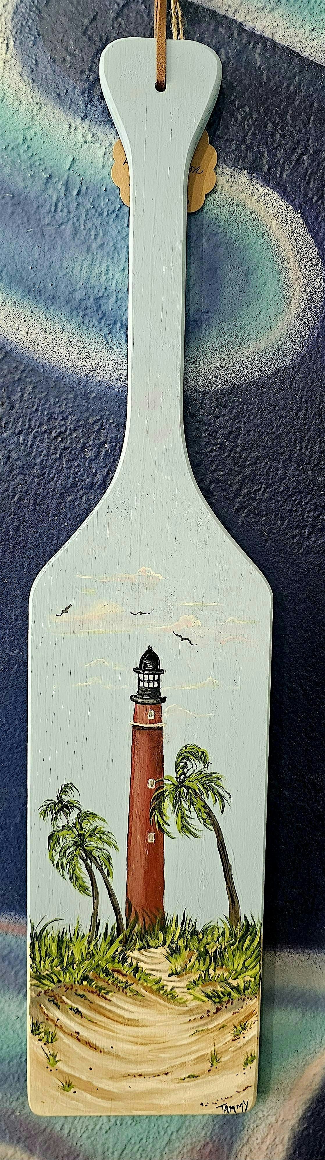 Lighthouse Wooden Paddle Painting Class