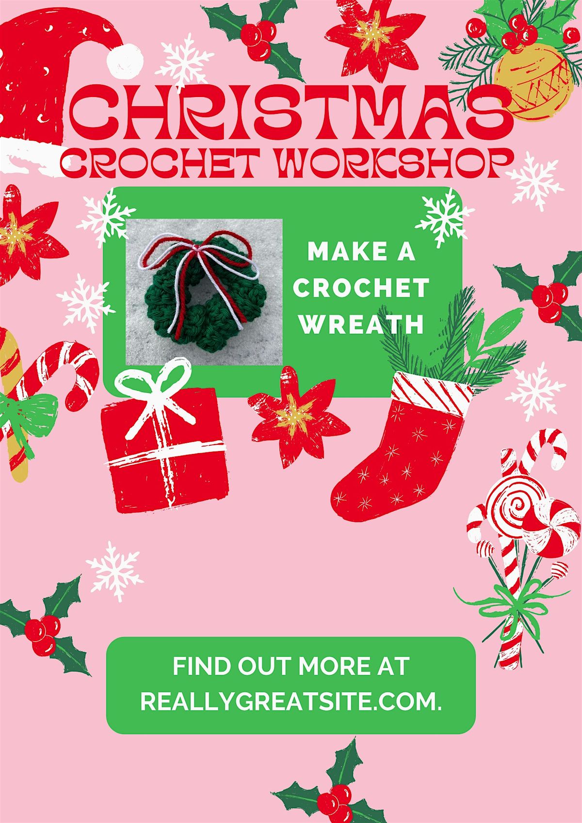 Crochet workshop - DIY Christmas Wreath