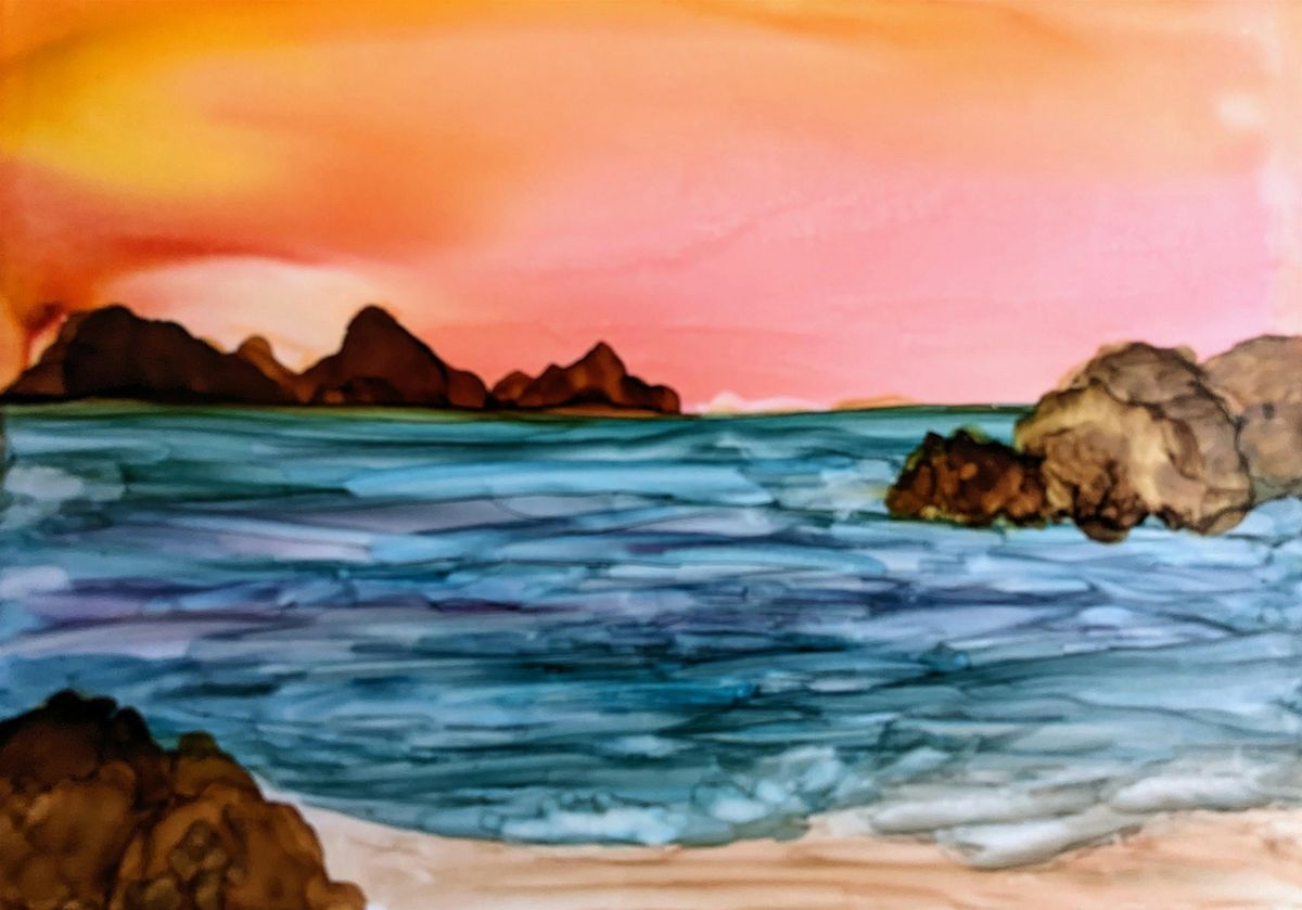 Workshop | Introduction to Alcohol Ink - Skies & Seascapes