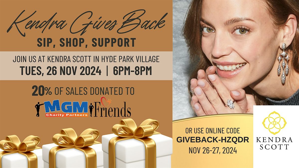 Kendra Scott & MGM Friends Charity Partners Give Back Jewelry Event