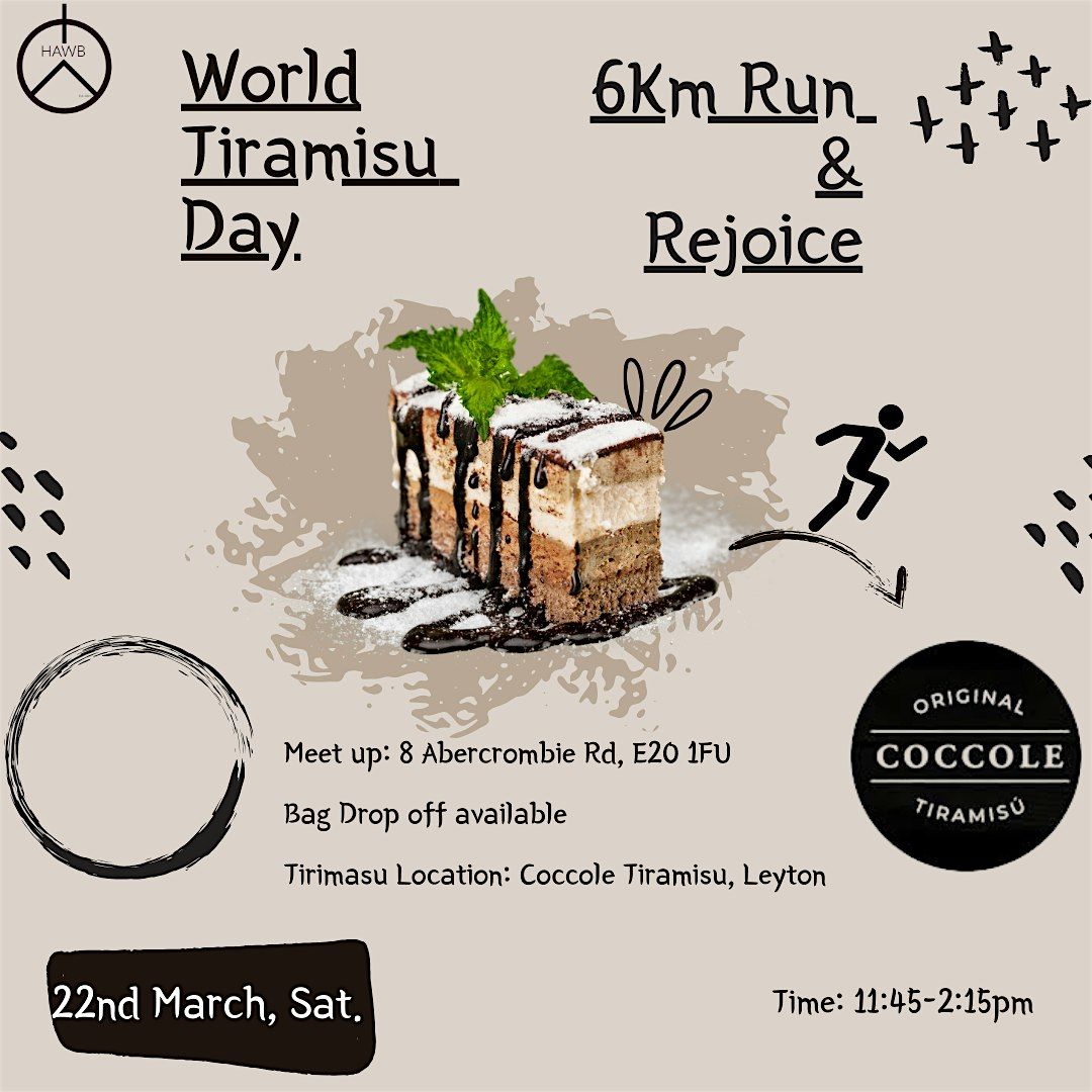 Run & Tiramisu (World Tiramisu Day)!