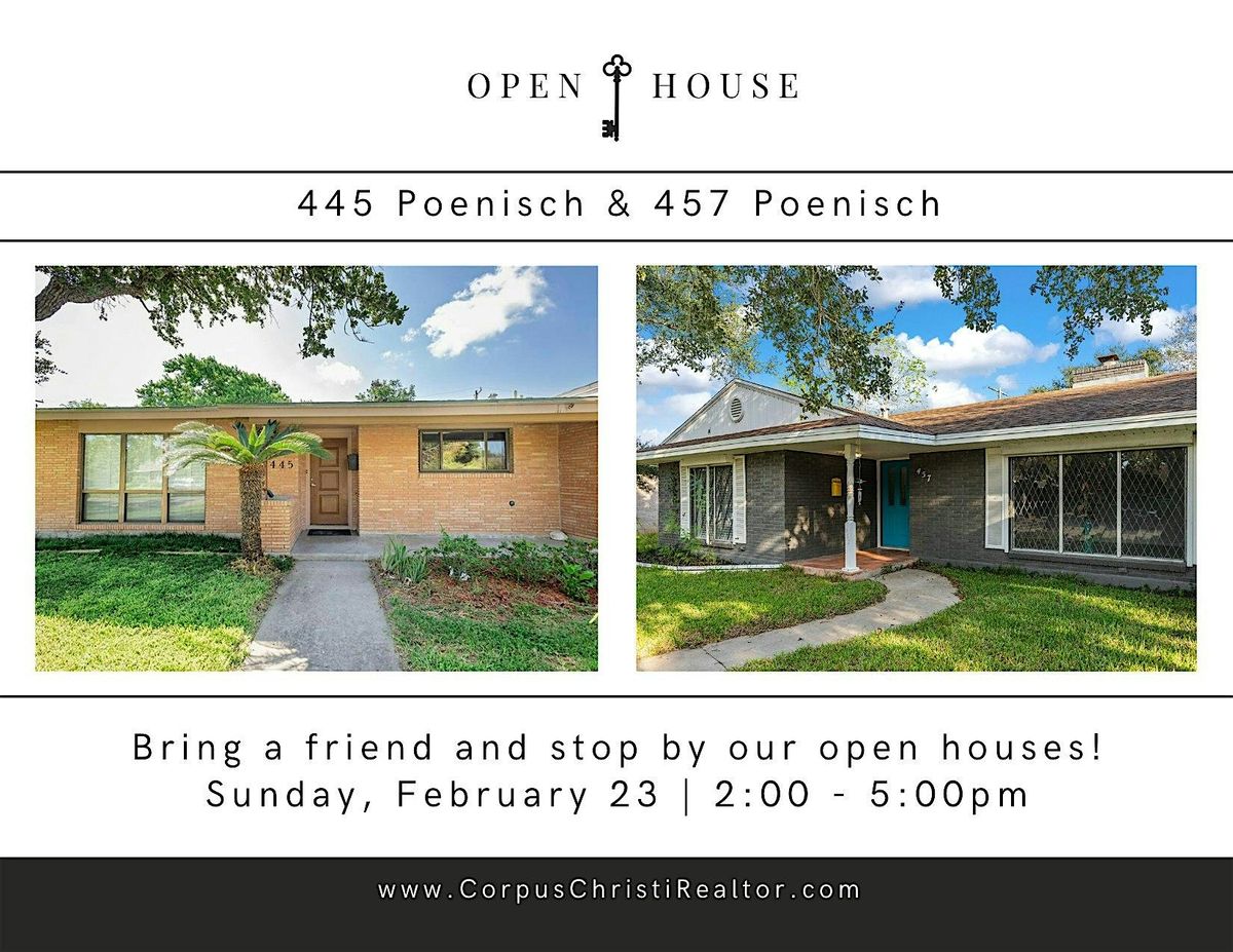 Poenisch Dr. Open House x 2!