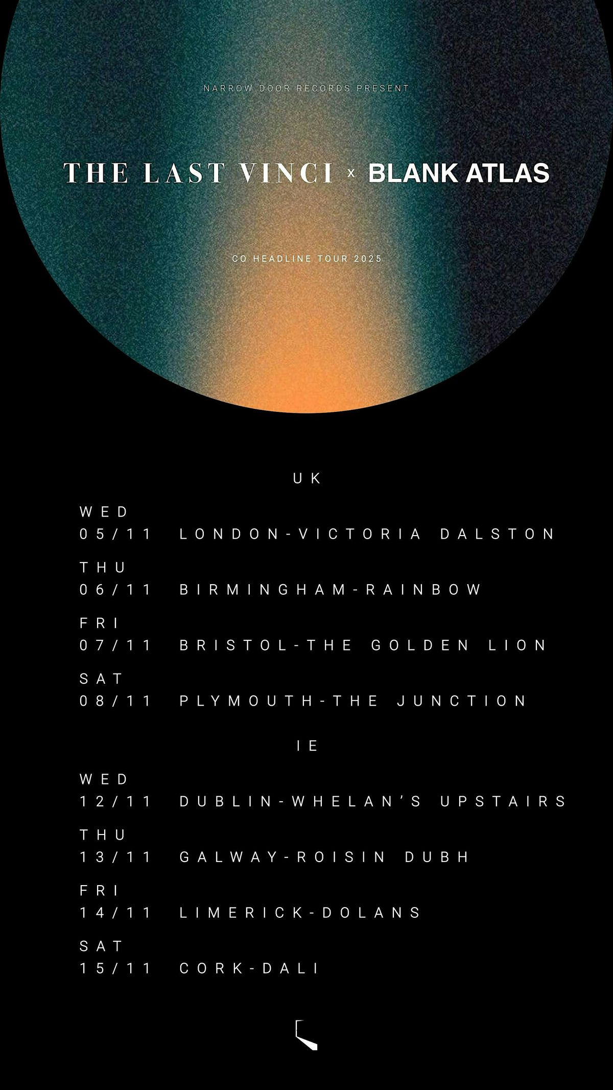 BLANK ATLAS + THE LAST VINCI (CO HEADLINE SHOW)