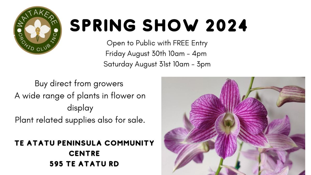 Spring Orchid Show and Sale 2024