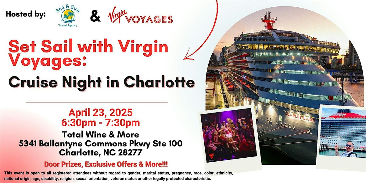 Set Sail with Virgin Voyages: Exclusive Cruise Night in Charlotte