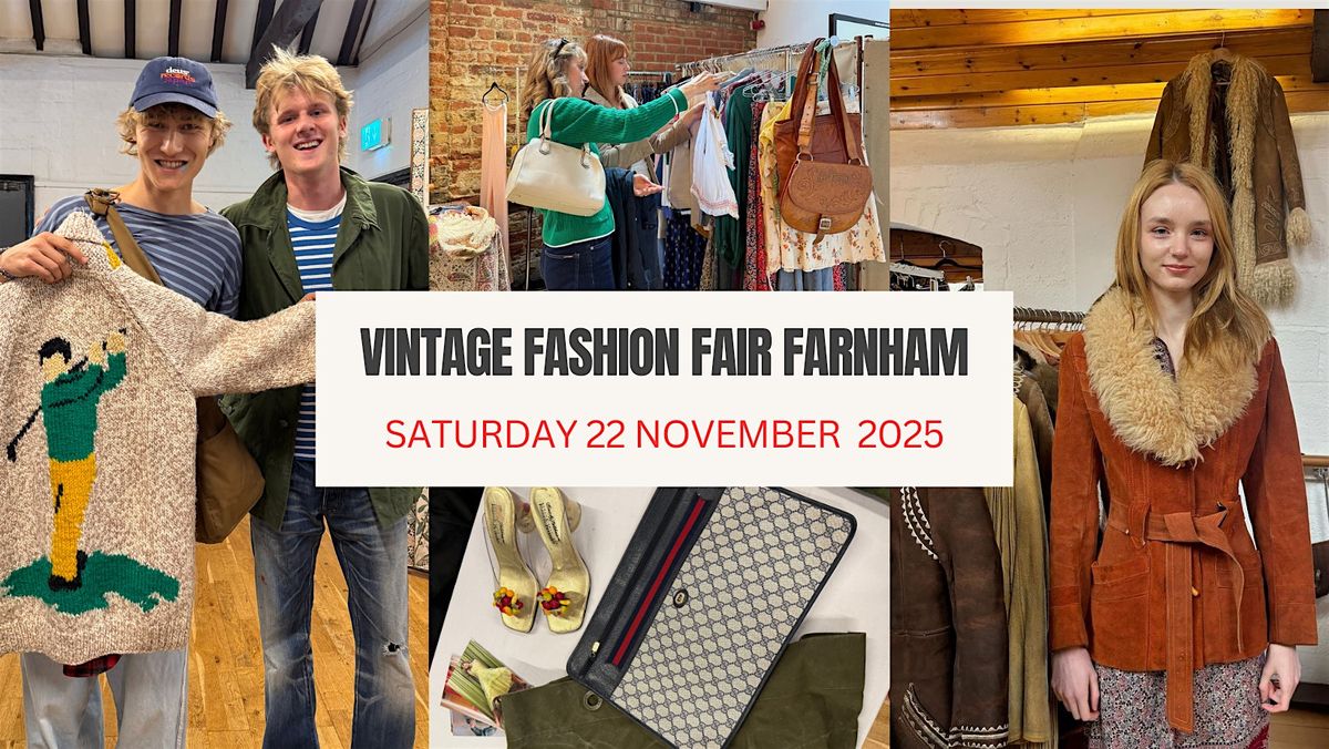 Vintage Fashion Fair Farnham November 2025