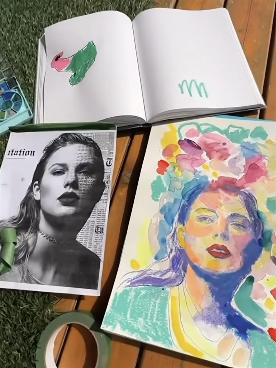 Painting Party  Watercolour & Mix Technique \/ Portraits \/ Amersfoort