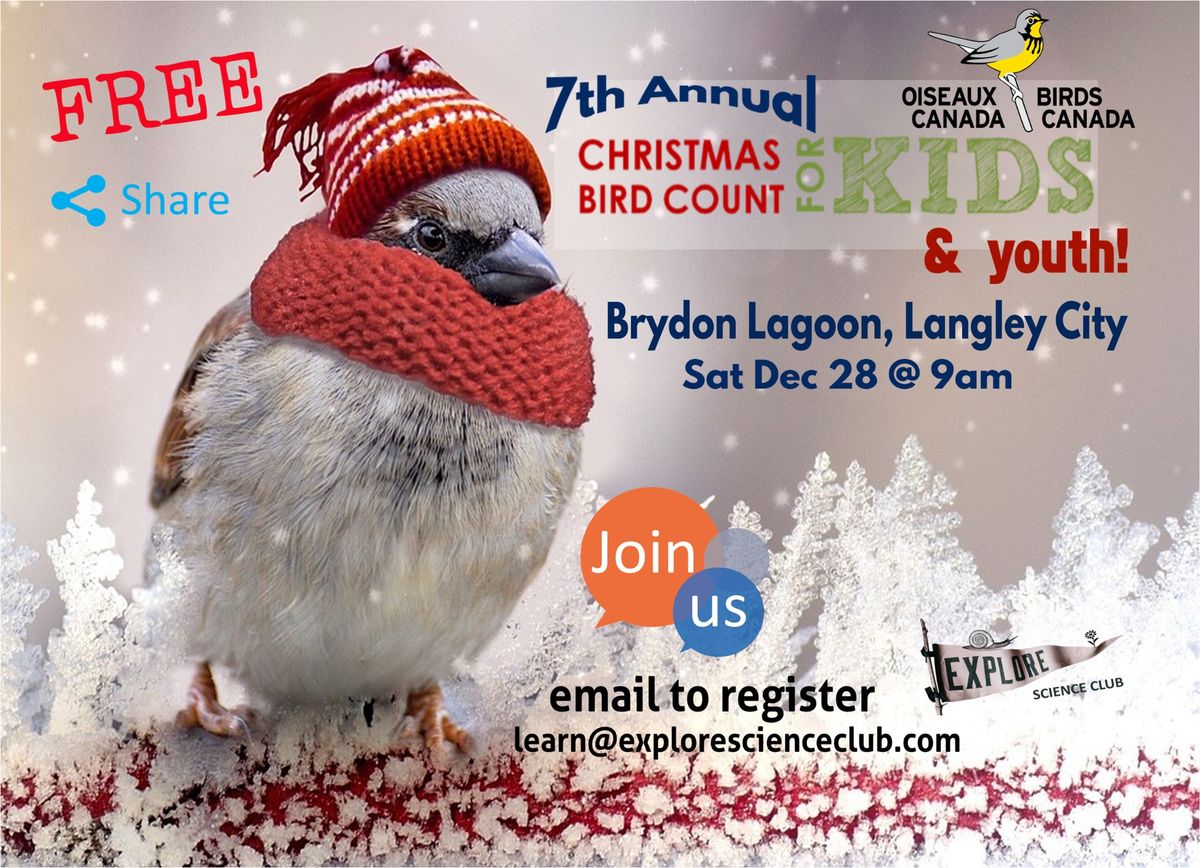 7th Annual Christmas Bird Count for Kids & Youth