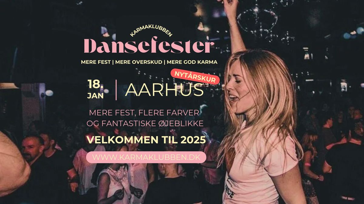 AARHUS \u2022 Nyt\u00e5rskur \/\/ Dansefest \u2022 L\u00f8rdag 18. januar (m.\/u. f\u00e6llesspisning)