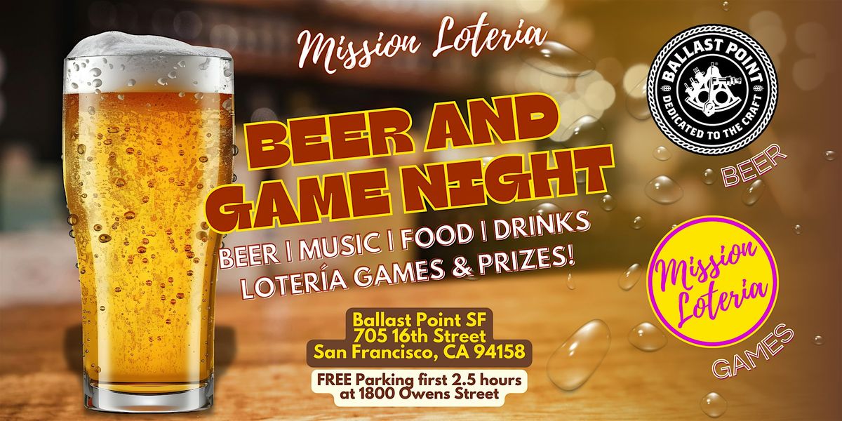 Game Night at Ballast Point San Francisco