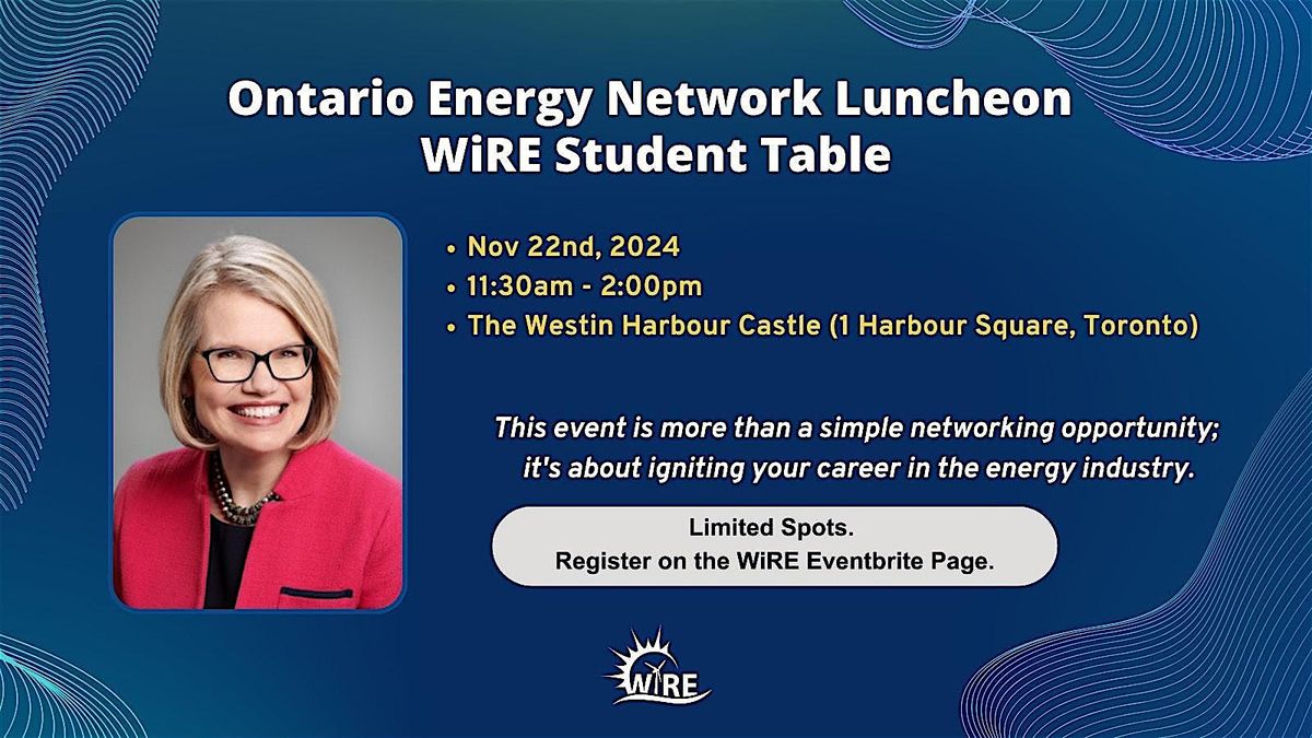 WiRE Student Table at the OEN's November Luncheon