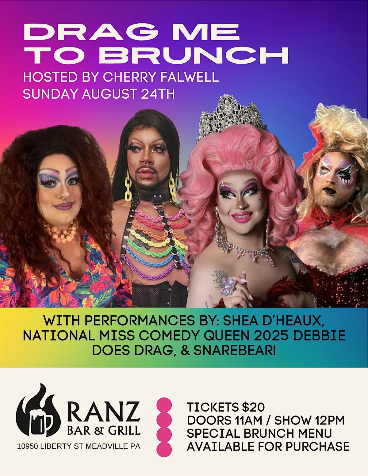 Drag Me To Brunch at Ranz