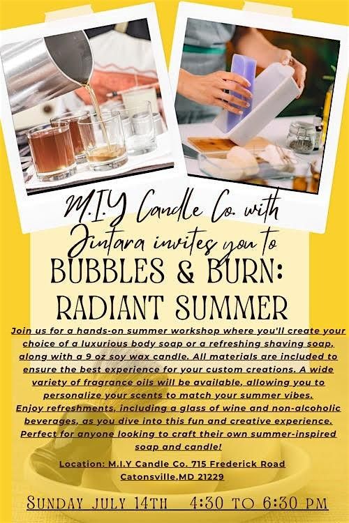 Soap and Candle Making "Bubbles & Burn"