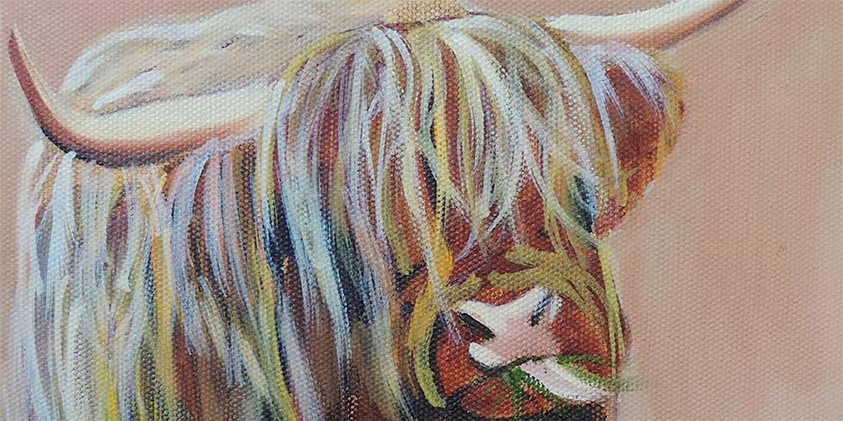 Paint Gordon Bruce's Highland Cow, Manchester