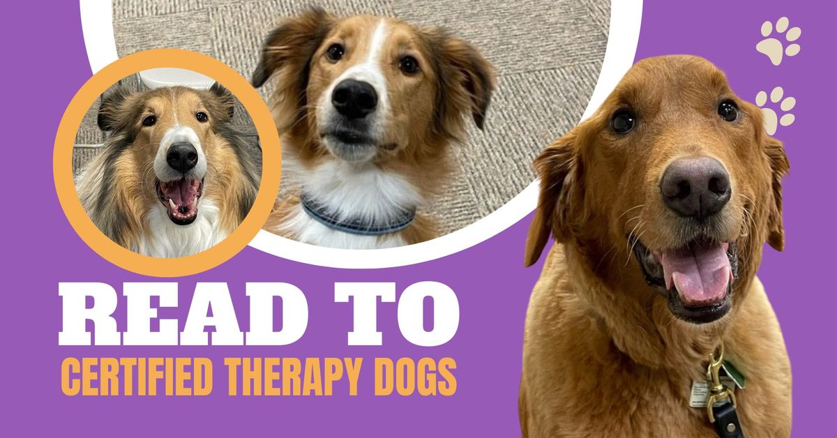 Read to Certified Therapy Dogs