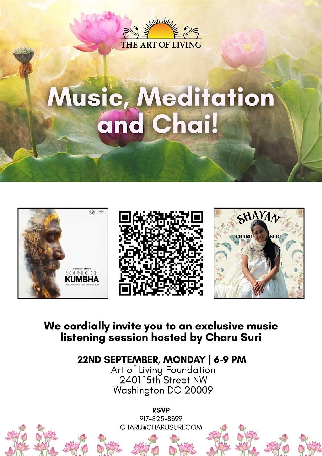 Join Us For Music, Meditation & Chai