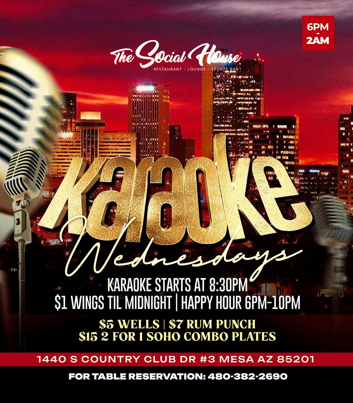 Karaoke & Wing Wednesdays