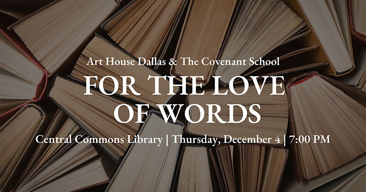 For the Love of Words Literary Night