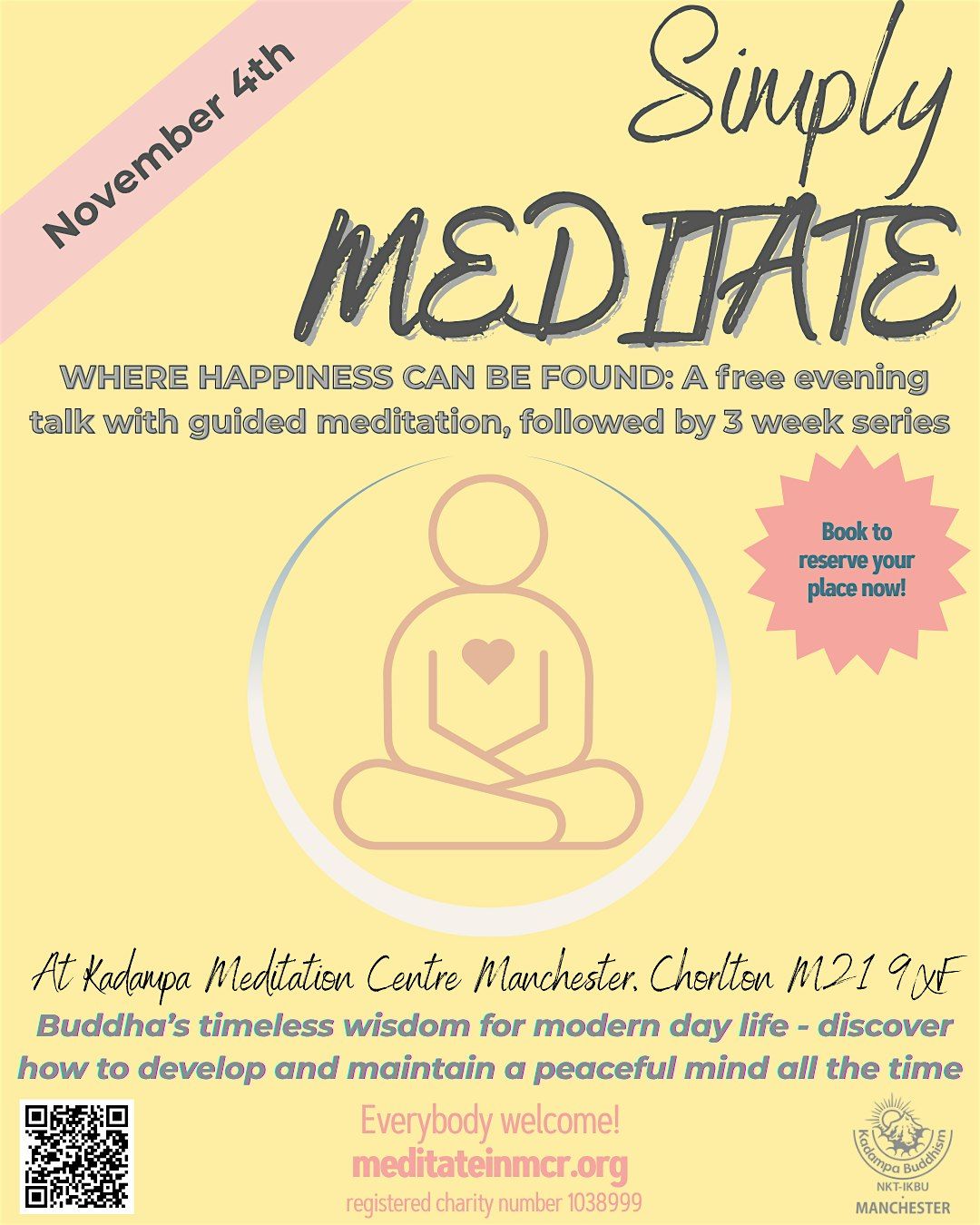 Where happiness can be found: FREE evening talk with guided meditation