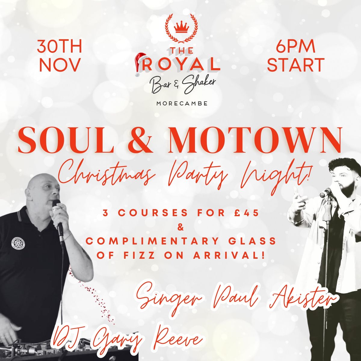 Soul & Motown Christmas Party Night at The Royal Bar & Shaker \ud83c\udf84\ud83c\udfb6