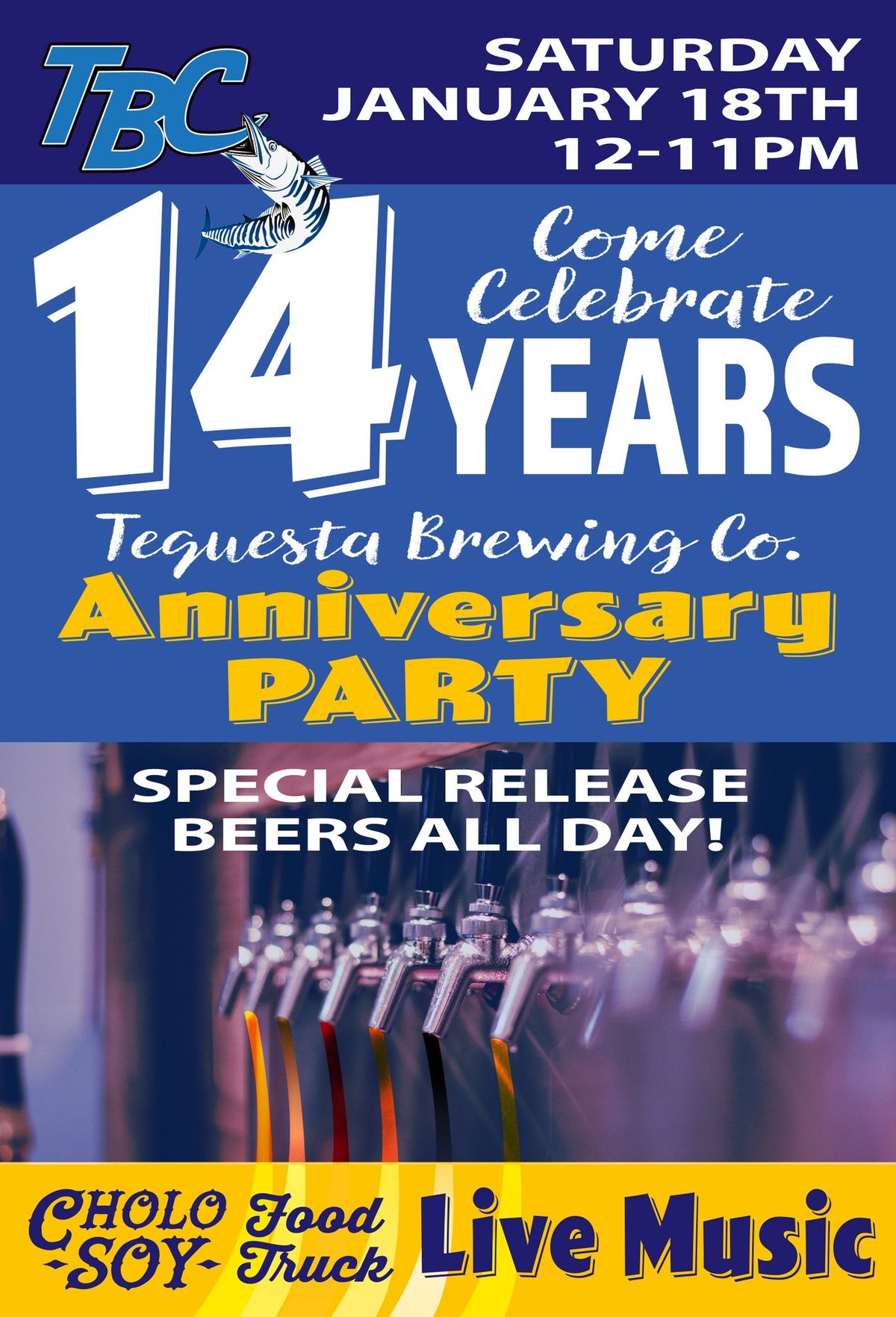 Tequesta Brewing Company\u2019s 14th Anniversary! 