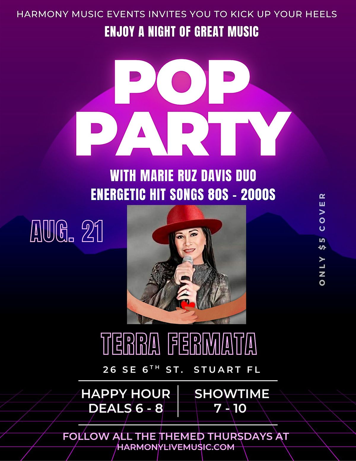 POP AND DANCE PARTY - 3rd Thurs. of every month