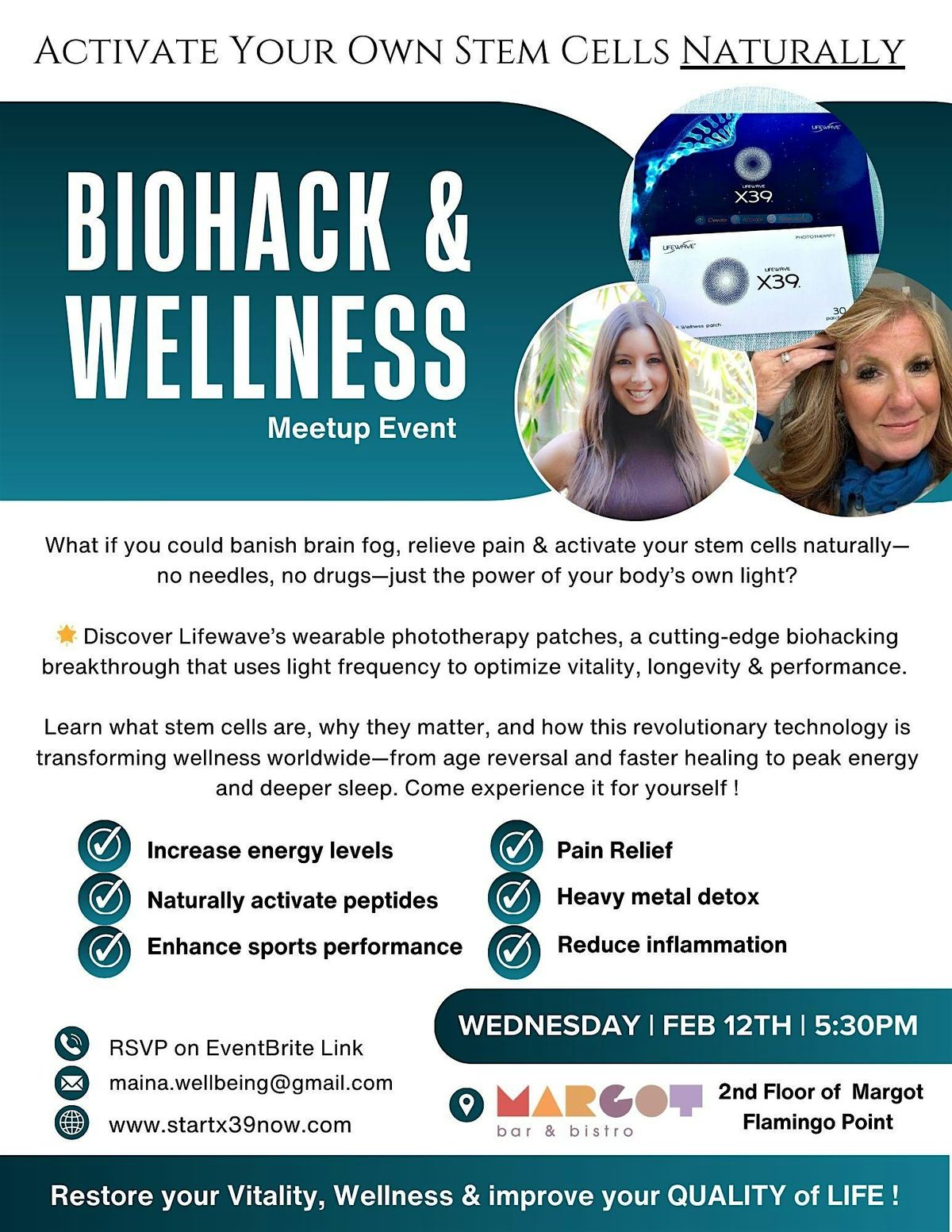 Biohack & Wellness Lifewave Patches Meetup Event