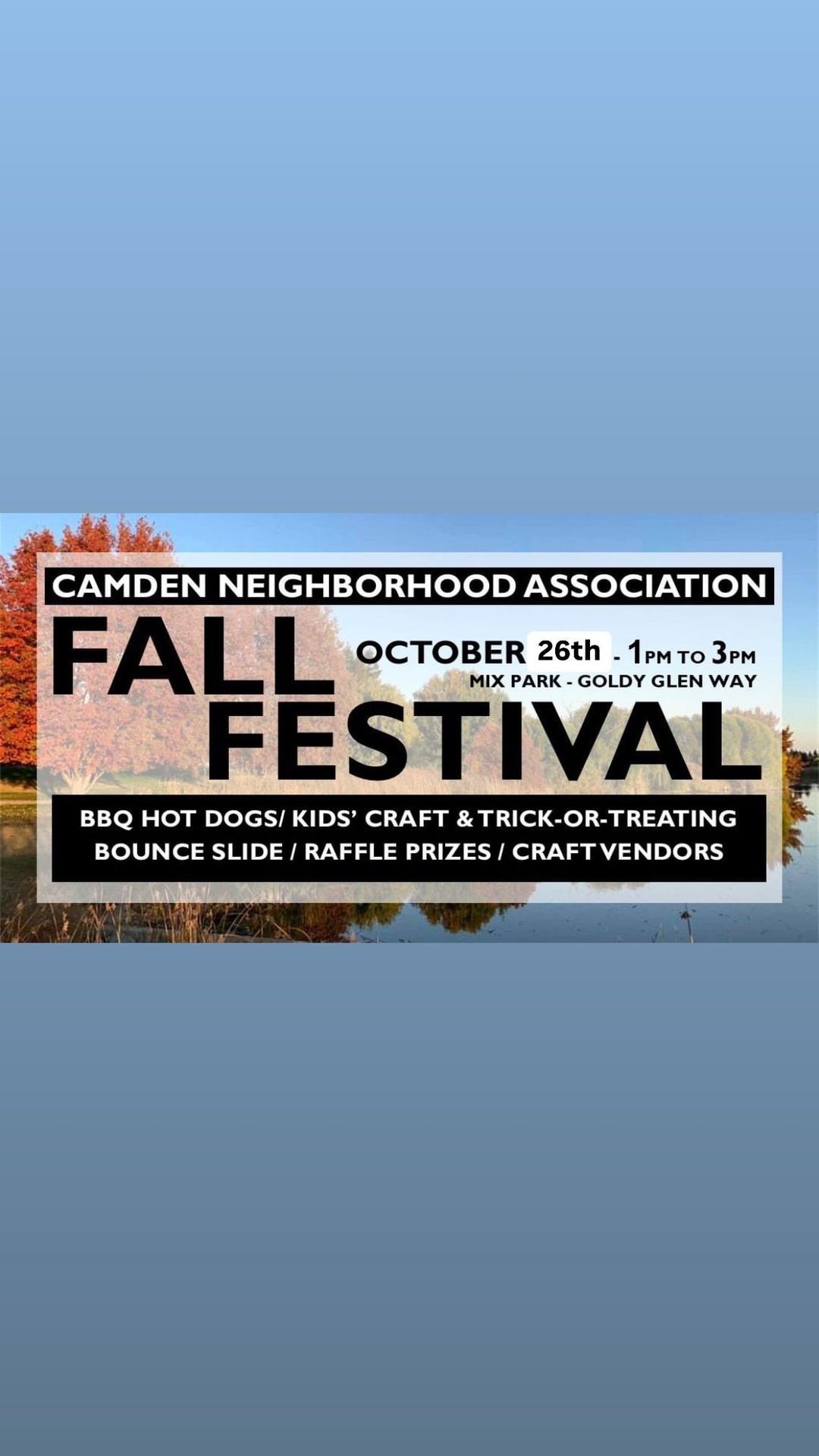 Camden\u2019s Fall Festival and Craft Faire!