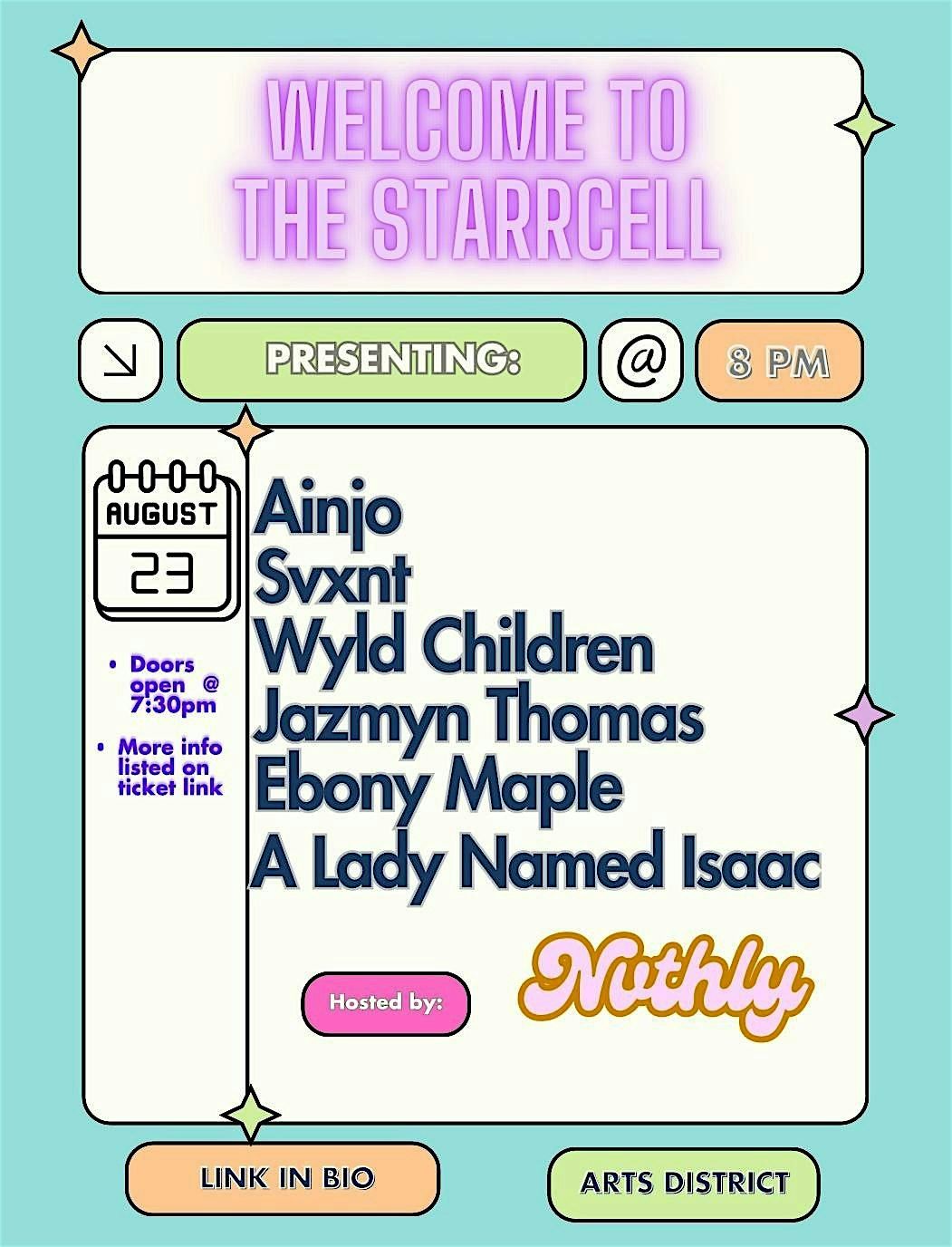 WELCOME BACK TO THE STARRCELL