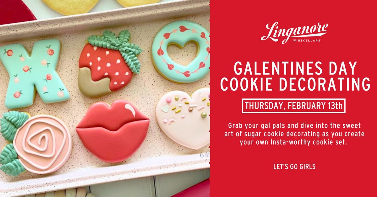 Galentines Day Cookie Decorating