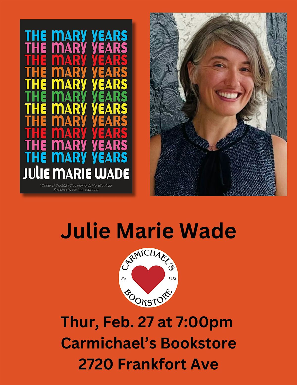 Julie Marie Wade presents The Mary Years