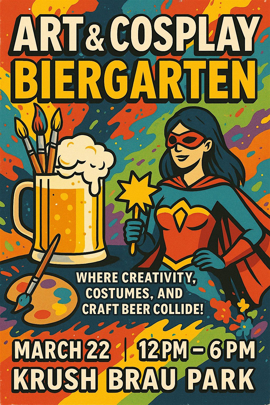 Art & Cosplay Biergarten Where Creativity, Costumes, and Craft Beer Collide