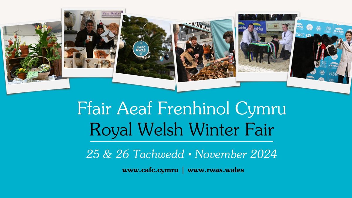 Ffair Aeaf CAFC 2024 | RWAS Winter Fair 2024