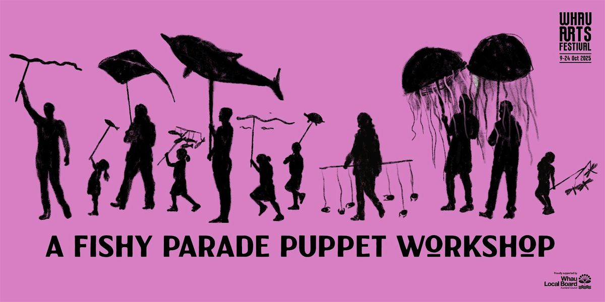 Puppet making workshop for A Fishy Parade - New Lynn