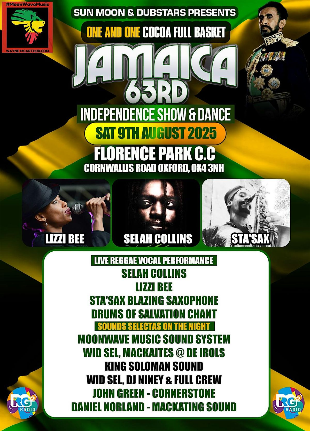 JAMAICA 63RD  INDEPENDENCE SHOW & DANCE  - ONE AND ONE COCOA FULL BASKET