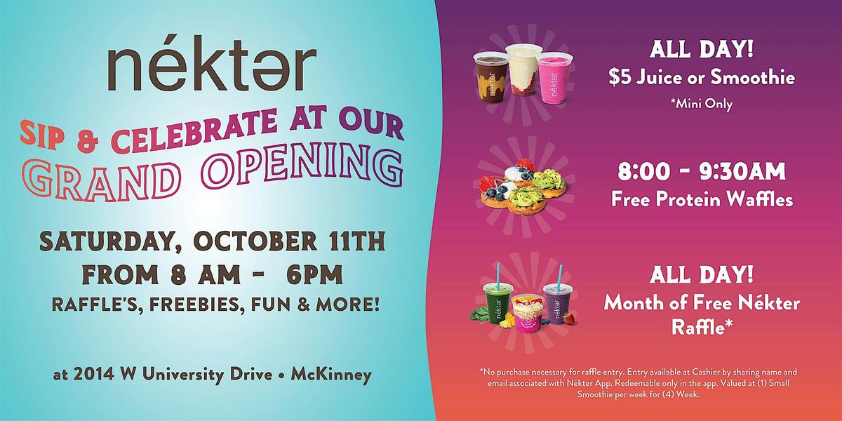 N\u00e9kter Grand Opening Celebration