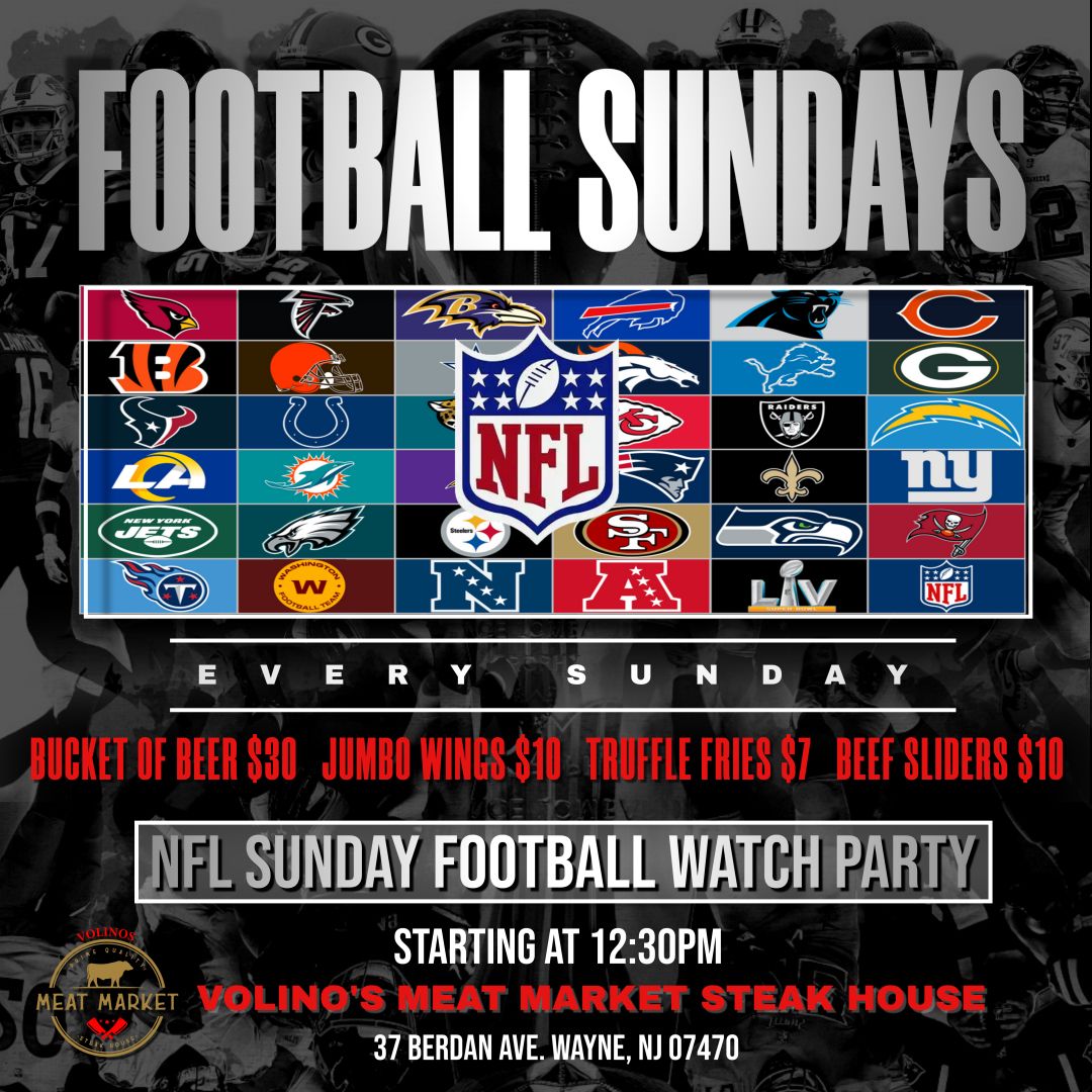 SUNDAY FOOTBALL WATCH PARTY