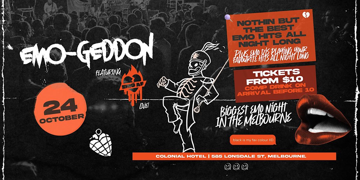 Nothin But EMO-GEDDON ft EMO AF LIVE at Colonial Hotel, CBD!