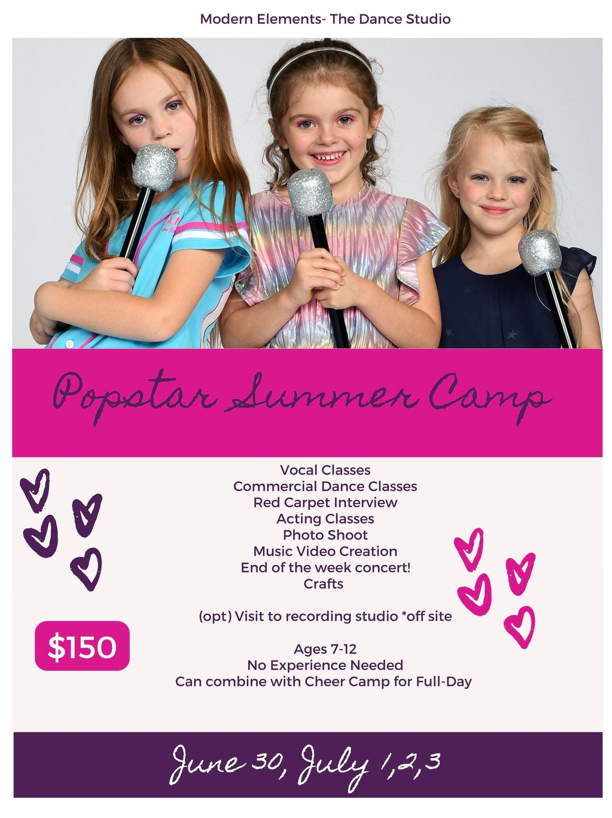 Summer Camp- Popstar Experience!