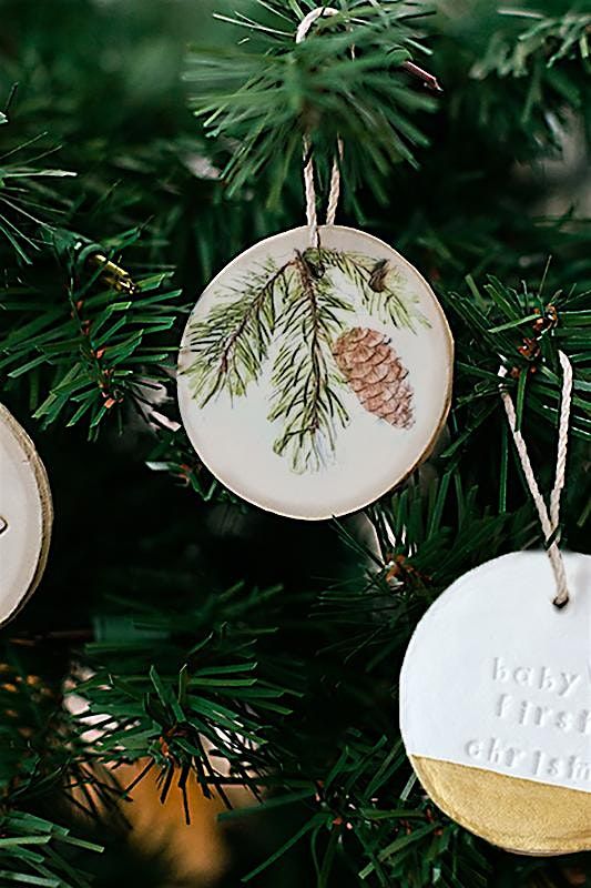 Air Dry Clay Christmas Ornaments