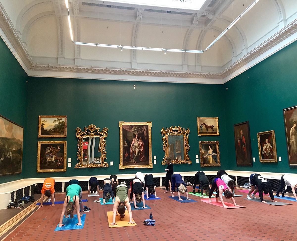 Yoga and mindfulness at the Gallery