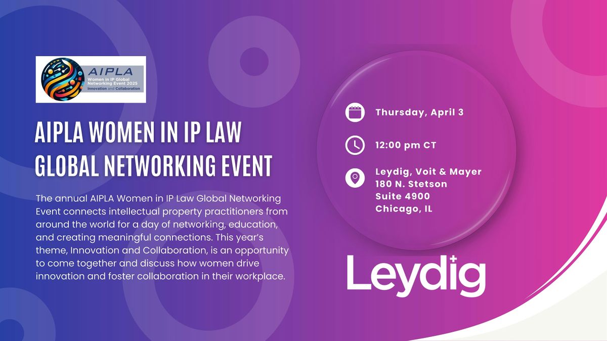 AIPLA Women in IP Law Global Networking Event