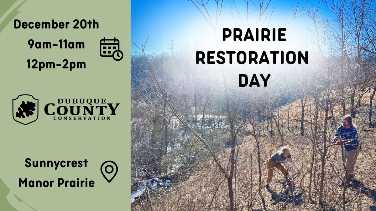 Prairie Restoration Day 