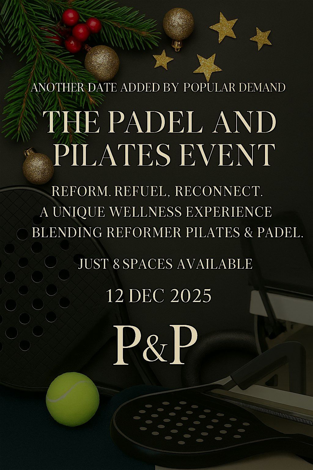 Christmas padel and Pilates event