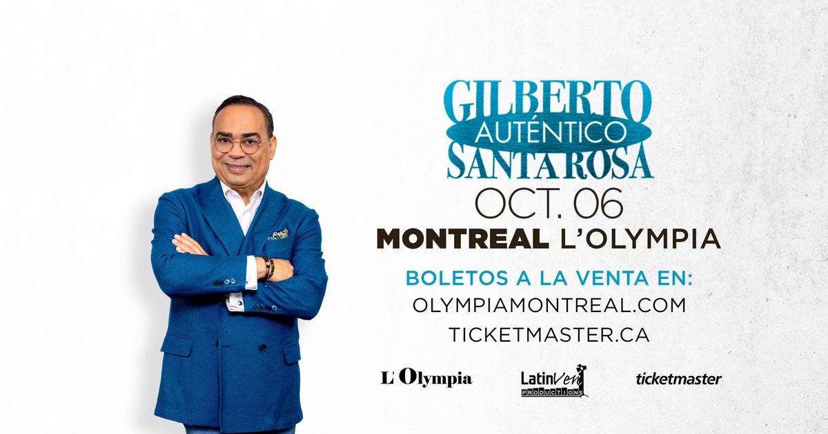 Gilberto Santa Rosa en Montreal