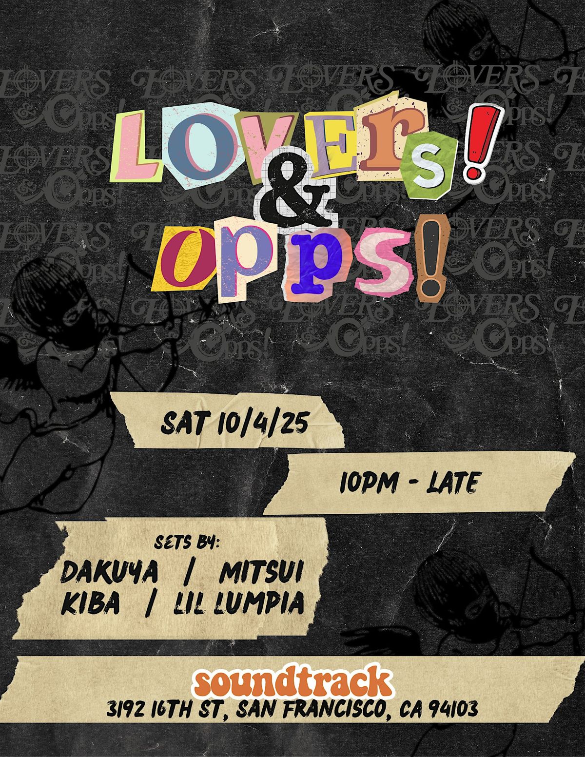 Luvers & Opps! (R&B, HipHop, Throwbacks) @ Soundtrack SF 10\/04\/25
